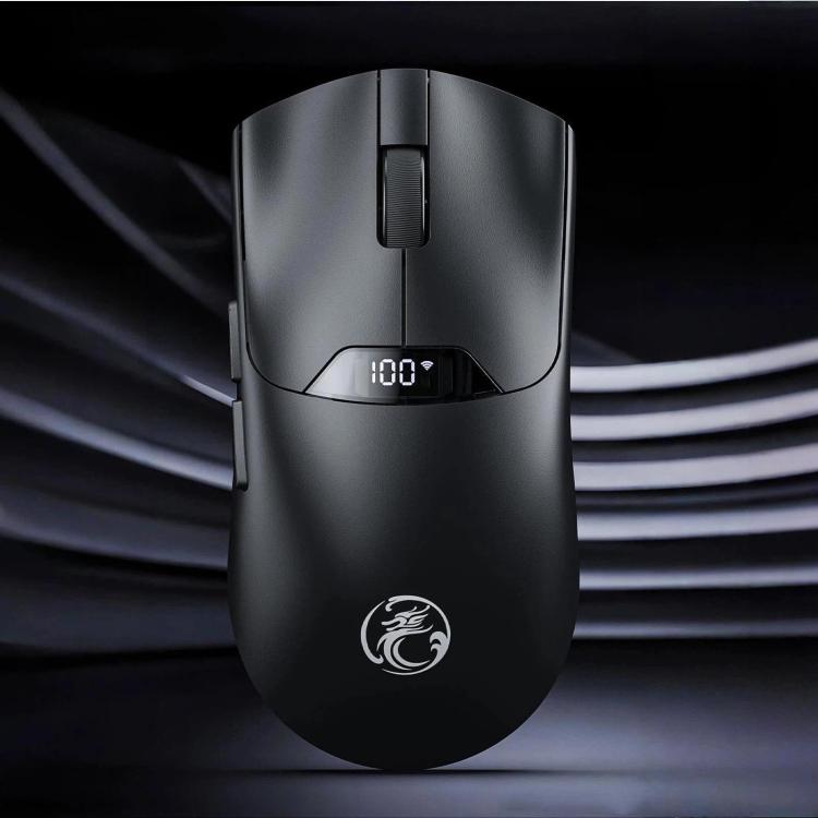 Mouse da gioco wireless iMICE G206 Tri-Mode, leggero, con schermo da 12800 DPI e ricaricabile., G206