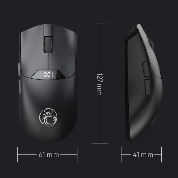 Mouse da gioco wireless iMICE G206 Tri-Mode con schermo LED 12800 DPI