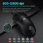 Mouse da gioco wireless iMICE G206 Tri-Mode con schermo LED 12800 DPI