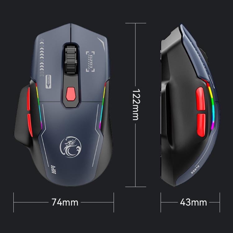 Mouse da gioco wireless iMICE G203 Tri-Mode 12800 DPI RGB