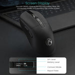 Mouse da gioco wireless Bluetooth iMICE G200 a tre modalità con display