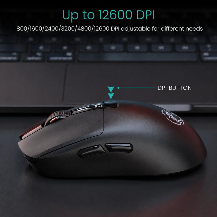 Mouse da gioco wireless Bluetooth iMICE G200 a tre modalità con display