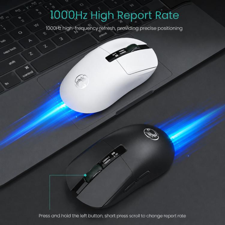 Mouse da gioco wireless Bluetooth iMICE G200 a tre modalità con display