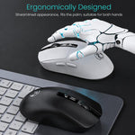 Mouse da gioco wireless Bluetooth iMICE G200 a tre modalità con display