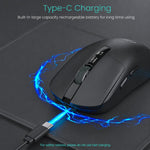 Mouse da gioco wireless Bluetooth iMICE G200 a tre modalità con display