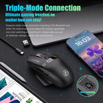 Mouse gaming wireless iMICE G205 Tri-Mode con display e 12800 DPI