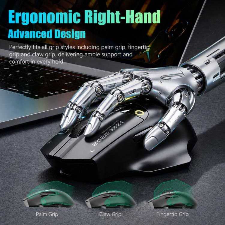 Mouse gaming wireless iMICE G205 Tri-Mode con display e 12800 DPI
