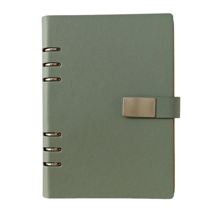 Quaderno a fogli mobili A5 a 6 fori, taccuino portatile per lavoro con chiusura magnetica