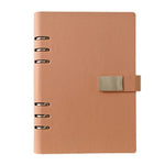 Quaderno a fogli mobili A5 a 6 fori, taccuino portatile per lavoro con chiusura magnetica