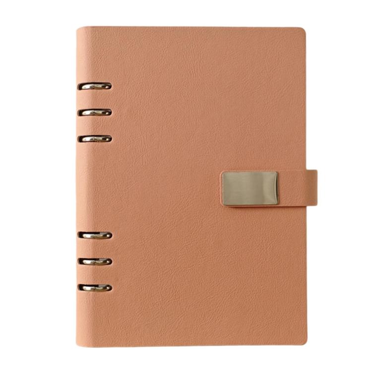 Quaderno a fogli mobili A5 a 6 fori, taccuino portatile per lavoro con chiusura magnetica