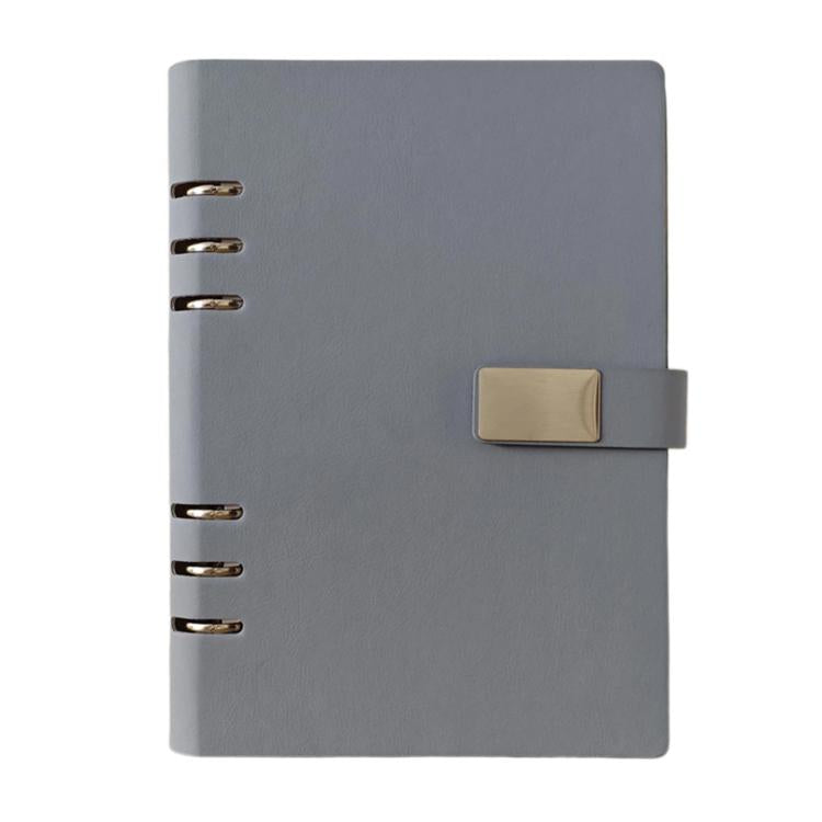 Quaderno a fogli mobili A5 a 6 fori, taccuino portatile per lavoro con chiusura magnetica