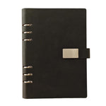 Quaderno a fogli mobili A5 a 6 fori, taccuino portatile per lavoro con chiusura magnetica