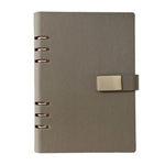 Quaderno a fogli mobili A5 a 6 fori, taccuino portatile per lavoro con chiusura magnetica