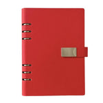 Quaderno a fogli mobili A5 a 6 fori, taccuino portatile per lavoro con chiusura magnetica