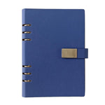 Quaderno a fogli mobili A5 a 6 fori, taccuino portatile per lavoro con chiusura magnetica