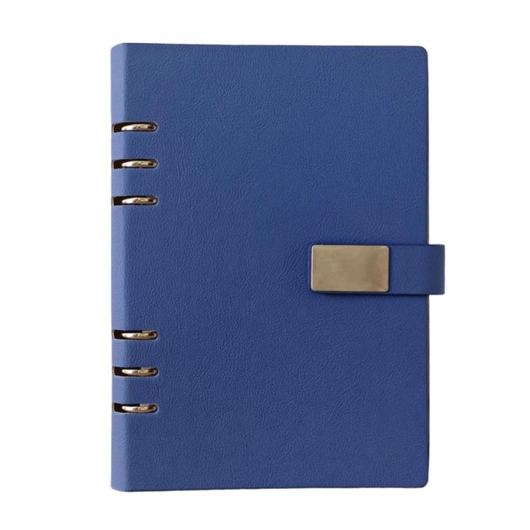 Quaderno a fogli mobili A5 a 6 fori, taccuino portatile per lavoro con chiusura magnetica