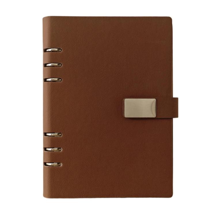 Quaderno a fogli mobili A5 a 6 fori, taccuino portatile per lavoro con chiusura magnetica