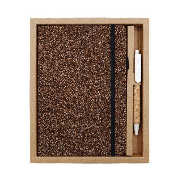 Set di quaderni A5 ecologici con penna, con finitura effetto legno, ideali per appunti e lavoro., Coffee Grounds Patchwork, Tea Leaf Scrap Patchwork, Coffee Grounds Pieced-Together, Black Tea Residue, Sapwood Pattern