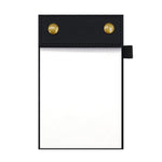 Blocco note portatile formato A6 con copertina in pelle e pagine a strappo, taccuino per ufficio., Black Blank Page, Green Blank Page, Pink Blank Page, Blue Blank Page, Black Horizontal Ruled Page, Green Horizontal Ruled Page, Pink Horizontal Ruled Pag...