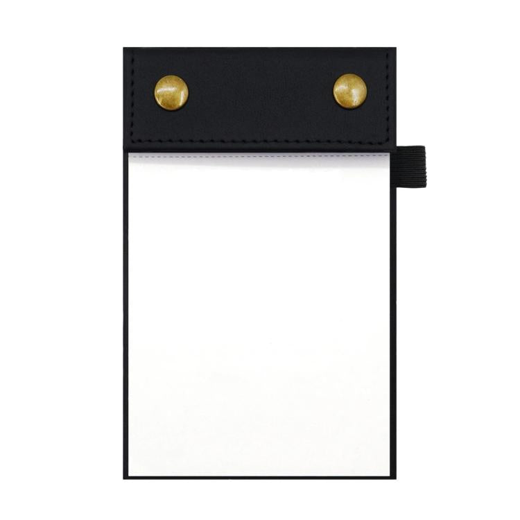 Blocco note portatile formato A6 con copertina in pelle e pagine a strappo, taccuino per ufficio., Black Blank Page, Green Blank Page, Pink Blank Page, Blue Blank Page, Black Horizontal Ruled Page, Green Horizontal Ruled Page, Pink Horizontal Ruled Pag...