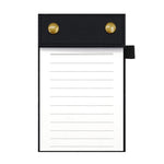 Blocco note portatile formato A6 con copertina in pelle e pagine a strappo, taccuino per ufficio., Black Blank Page, Green Blank Page, Pink Blank Page, Blue Blank Page, Black Horizontal Ruled Page, Green Horizontal Ruled Page, Pink Horizontal Ruled Pag...