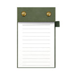 Blocco note portatile formato A6 con copertina in pelle e pagine a strappo, taccuino per ufficio., Black Blank Page, Green Blank Page, Pink Blank Page, Blue Blank Page, Black Horizontal Ruled Page, Green Horizontal Ruled Page, Pink Horizontal Ruled Pag...