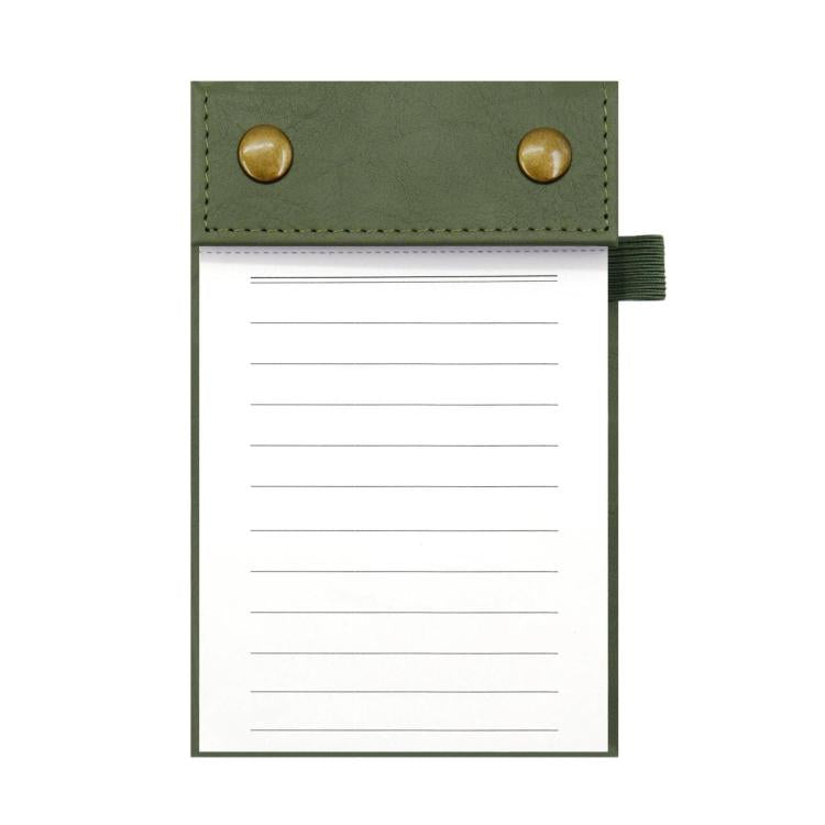 Blocco note portatile formato A6 con copertina in pelle e pagine a strappo, taccuino per ufficio., Black Blank Page, Green Blank Page, Pink Blank Page, Blue Blank Page, Black Horizontal Ruled Page, Green Horizontal Ruled Page, Pink Horizontal Ruled Pag...