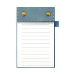 Blocco note portatile formato A6 con copertina in pelle e pagine a strappo, taccuino per ufficio., Black Blank Page, Green Blank Page, Pink Blank Page, Blue Blank Page, Black Horizontal Ruled Page, Green Horizontal Ruled Page, Pink Horizontal Ruled Pag...