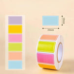 Etichette adesive rettangolari impermeabili e scrivibili con codice di codifica., 500 Labels/Roll Colorful, 500 Labels/Roll Light Color, 400 Labels/Roll Large, 800 Labels/Roll Macaron