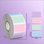 Etichette adesive rettangolari impermeabili e scrivibili con codice di codifica., 500 Labels/Roll Colorful, 500 Labels/Roll Light Color, 400 Labels/Roll Large, 800 Labels/Roll Macaron