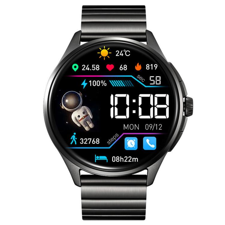 Smartwatch SKMEI S235 con chiamate Bluetooth, schermo touch HD da 1,45 pollici, rilevamento della frequenza cardiaca e dell'ossigeno nel sangue, NFC e funzione NFC., TPU Strap, Leather Strap Black, Leather Strap Brown, Stainless Steel Strap