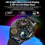 Smartwatch SKMEI S235 con chiamate Bluetooth, schermo touch HD da 1,45 pollici, rilevamento della frequenza cardiaca e dell'ossigeno nel sangue, NFC e funzione NFC., TPU Strap, Leather Strap Black, Leather Strap Brown, Stainless Steel Strap