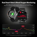 Smartwatch SKMEI S235 con chiamate Bluetooth, schermo touch HD da 1,45 pollici, rilevamento della frequenza cardiaca e dell'ossigeno nel sangue, NFC e funzione NFC., TPU Strap, Leather Strap Black, Leather Strap Brown, Stainless Steel Strap