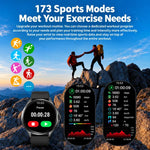 Smartwatch SKMEI S235 con chiamate Bluetooth, schermo touch HD da 1,45 pollici, rilevamento della frequenza cardiaca e dell'ossigeno nel sangue, NFC e funzione NFC., TPU Strap, Leather Strap Black, Leather Strap Brown, Stainless Steel Strap