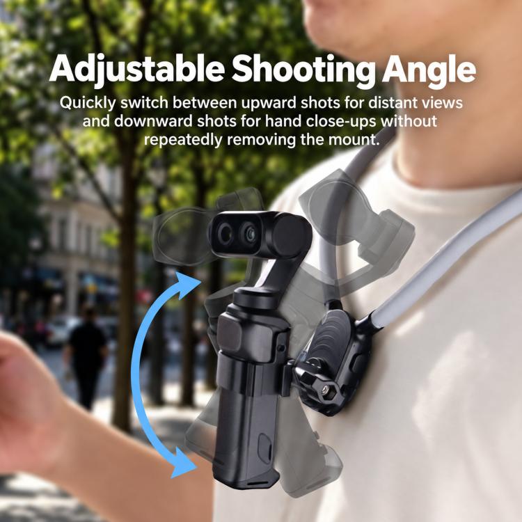Per Insta360 Luna Ultra Kit di supporto per collo e cinturino da polso a sgancio rapido per ciclismo POV a mani libere, Neck Mount and Wrist Strap Kit