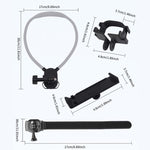 Per Insta360 Luna Ultra Kit di supporto per collo e cinturino da polso a sgancio rapido per ciclismo POV a mani libere, Neck Mount and Wrist Strap Kit