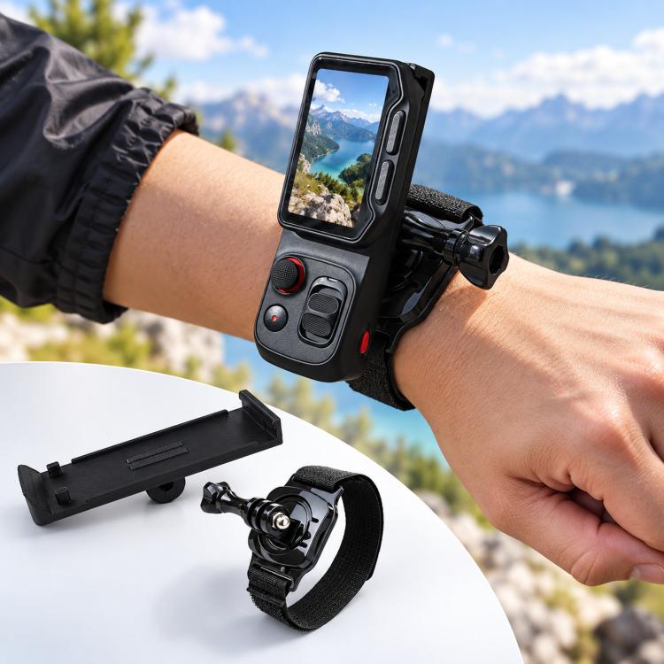 Per modulo schermo Insta360 Luna Ultra Kit di montaggio con cinturino da polso girevole a 360 gradi Supporto da polso, Wrist Strap Mount Kit