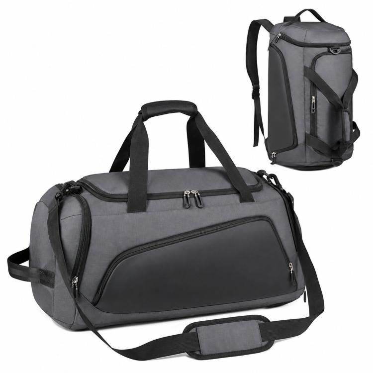 Zaino da viaggio REMOID T20 convertibile in borsa da palestra con scomparto per scarpe, tasca impermeabile e cinghia per bagagli.