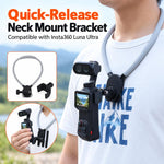 Adattatore per telaio di espansione a sgancio rapido Insta360 Luna Pro / Ultra, Bracket Only, Neck Mount Set