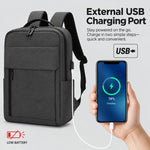 Zaino per laptop REMOID 1173, resistente all'acqua, ideale per viaggi di lavoro e con porta di ricarica USB.