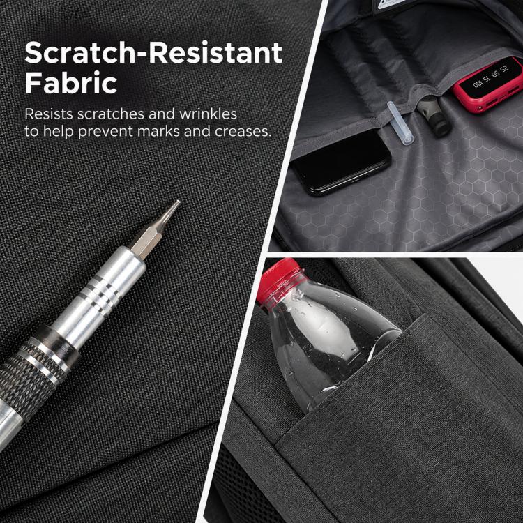 Zaino per laptop REMOID 1173, resistente all'acqua, ideale per viaggi di lavoro e con porta di ricarica USB.