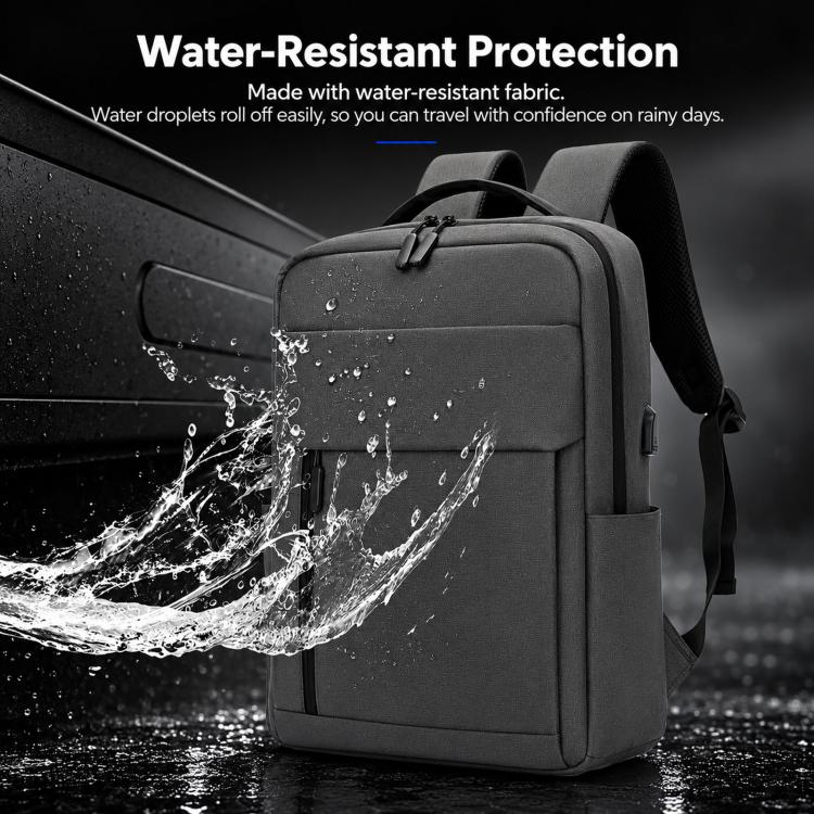 Zaino per laptop REMOID 1173, resistente all'acqua, ideale per viaggi di lavoro e con porta di ricarica USB.