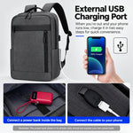 Zaino per laptop REMOID 1172, resistente all'acqua, ideale per viaggi di lavoro e con porta di ricarica USB.