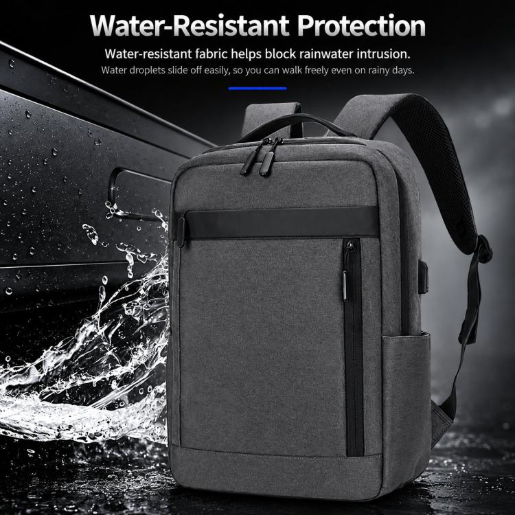Zaino per laptop REMOID 1172, resistente all'acqua, ideale per viaggi di lavoro e con porta di ricarica USB.
