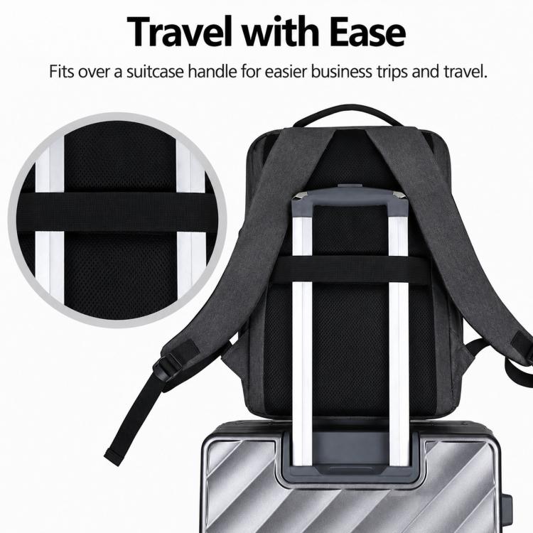 Zaino per laptop REMOID 1172, resistente all'acqua, ideale per viaggi di lavoro e con porta di ricarica USB.