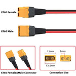 Cavo prolunga XT60 30A in rame 12 AWG, lunghezze da 0,61 a 15,2 m - immagine 10