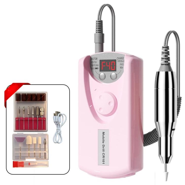 Fresa elettrica per unghie da 40000 giri/min, ricaricabile, per unghie in gel e acrilico, kit con 12 punte.