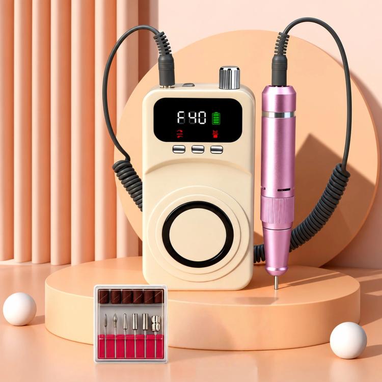 Fresa elettrica per unghie ricaricabile da 40000 giri/min con luce UV e 40 livelli di velocità., 12 Bits Purple+Pink, 12 Bits Purple+Silver, 12 Bits Purple+Grey, 12 Bits Beige+Pink, 12 Bits Beige+Silver, 12 Bits Beige+Grey, 6 Bits Purple+Pink          ...