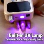 Fresa elettrica per unghie ricaricabile da 40000 giri/min con luce UV e 40 livelli di velocità., 12 Bits Purple+Pink, 12 Bits Purple+Silver, 12 Bits Purple+Grey, 12 Bits Beige+Pink, 12 Bits Beige+Silver, 12 Bits Beige+Grey, 6 Bits Purple+Pink          ...