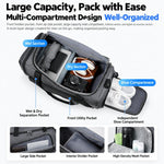 REMOID T17 Borsa sportiva da palestra di grandi dimensioni, borsa da viaggio con scomparto per scarpe, tasca impermeabile, zaino.